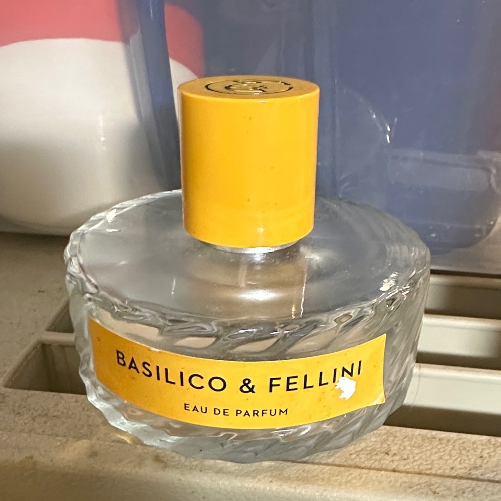 Basilico & Fellini Eau de Parfum empty glass bottle